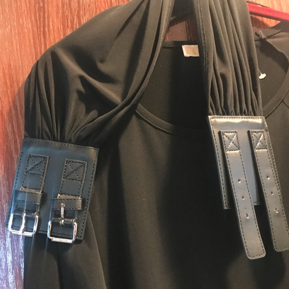 Michael lots black dress w black belt - Picture 6 of 9